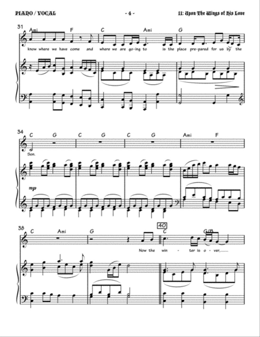 Upon the Wings of His Love Small Ensemble scores gallery preview page 4