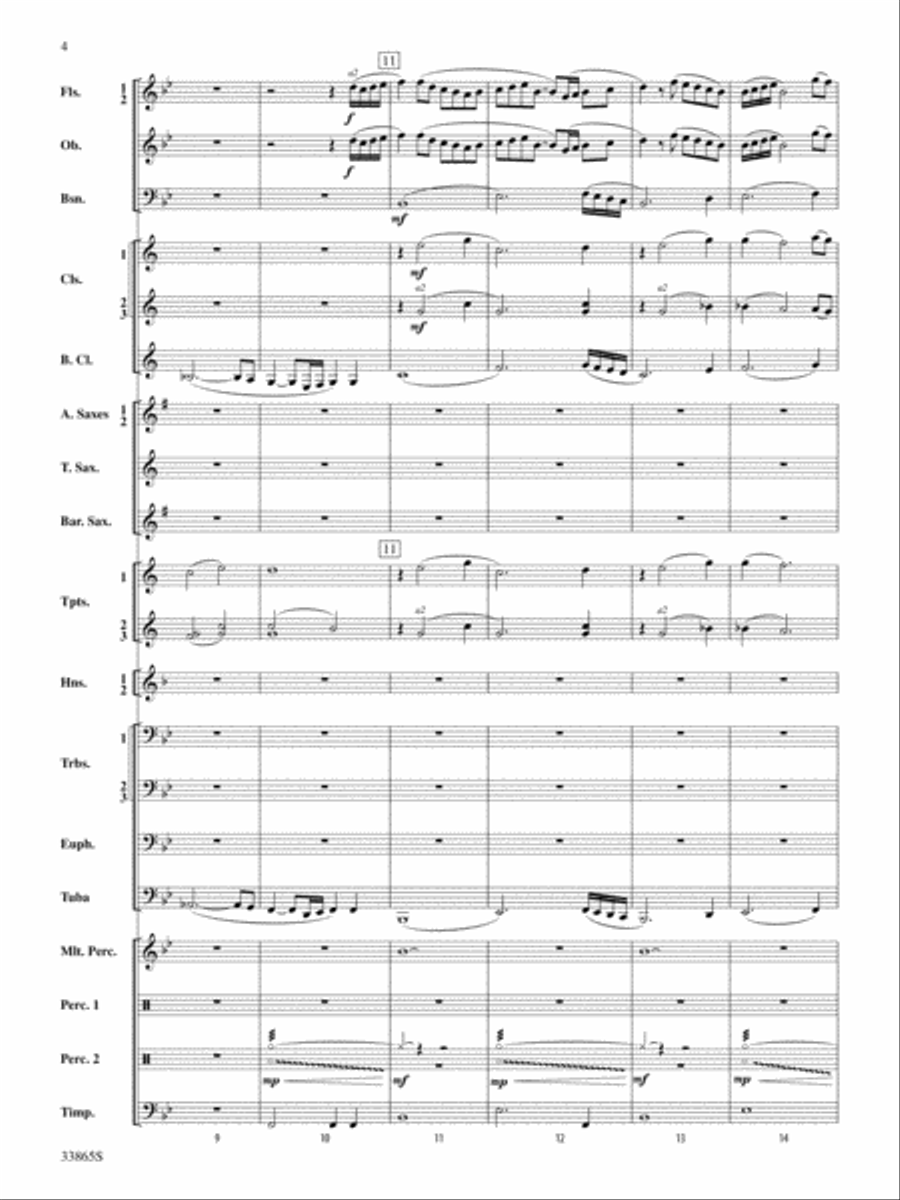 On Streets of Gold: Score Concert Band scores gallery preview page 4