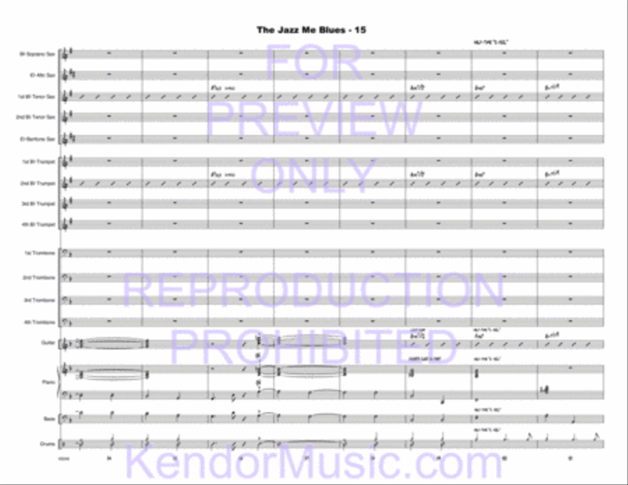 Jazz Me Blues, The Jazz Me Blues, The Choir scores gallery preview page 16