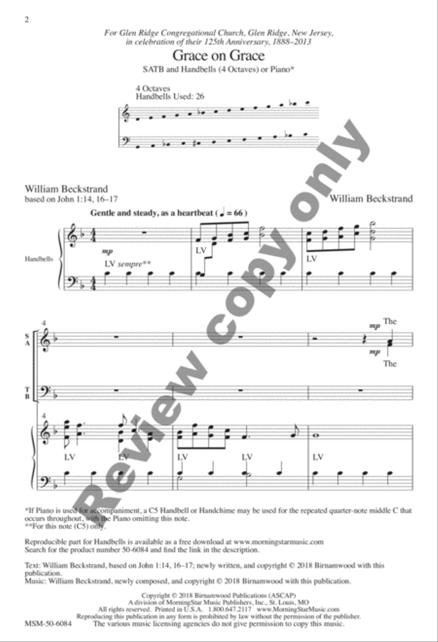 Grace on Grace 4-Part scores gallery preview page 9