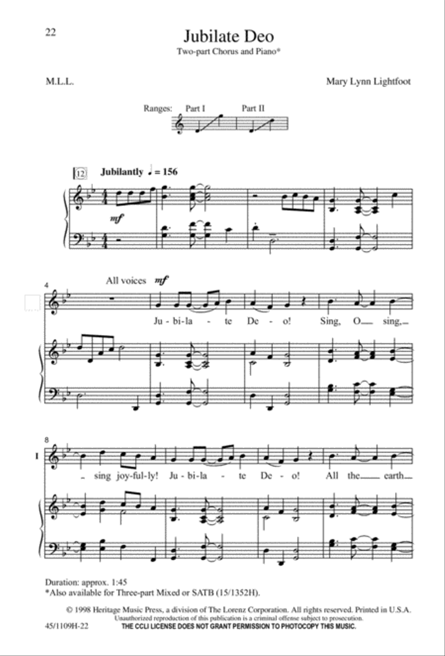 In Concert! for 2-part Choirs 2-Part scores gallery preview page 23
