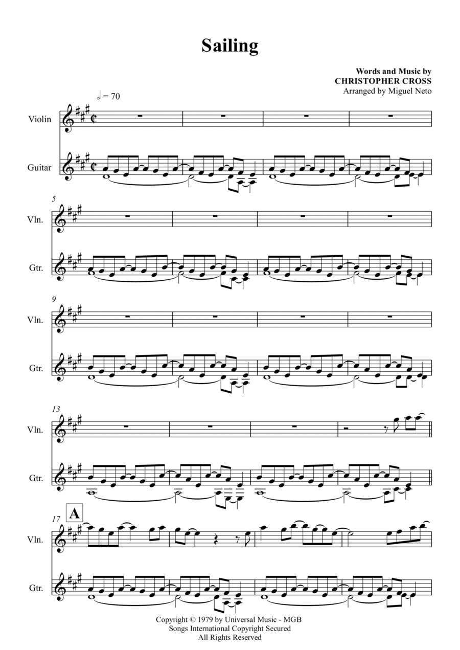 Sailing String Duet scores gallery preview page 1