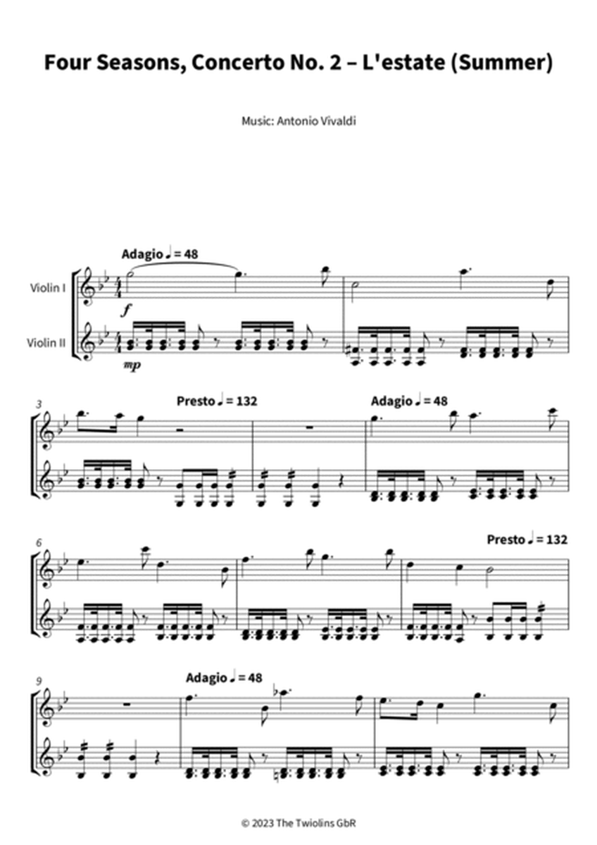Four Seasons, Concerto No. 2 – L'estate (Summer) image number null