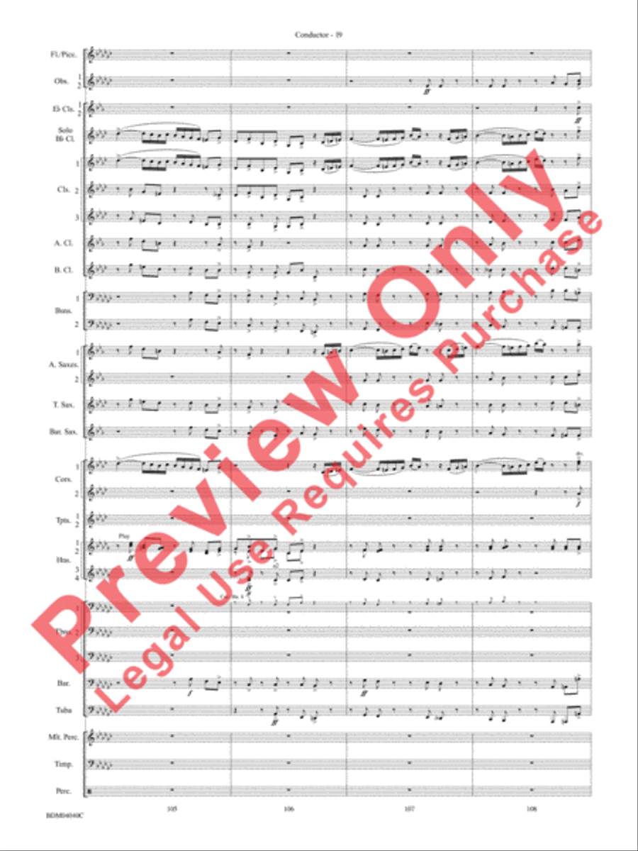 Overture 1812 Overture 1812 Concert Band scores gallery preview page 20