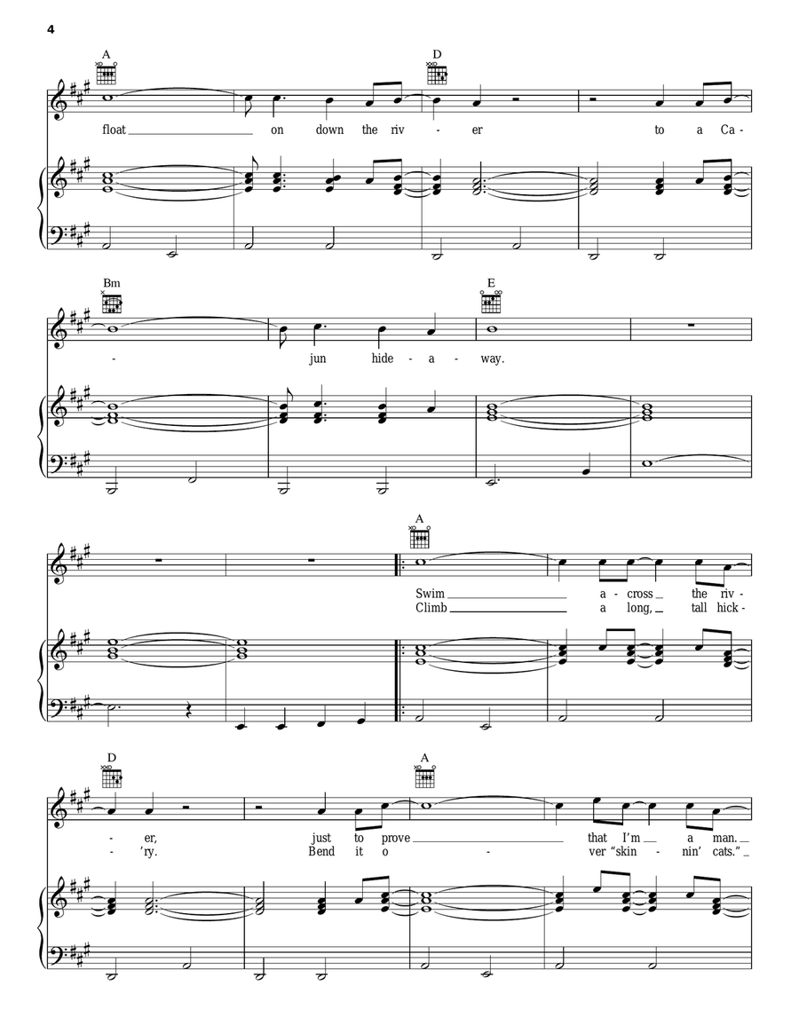 Mountain Music Mountain Music Piano, Vocal, Guitar scores gallery preview page 4