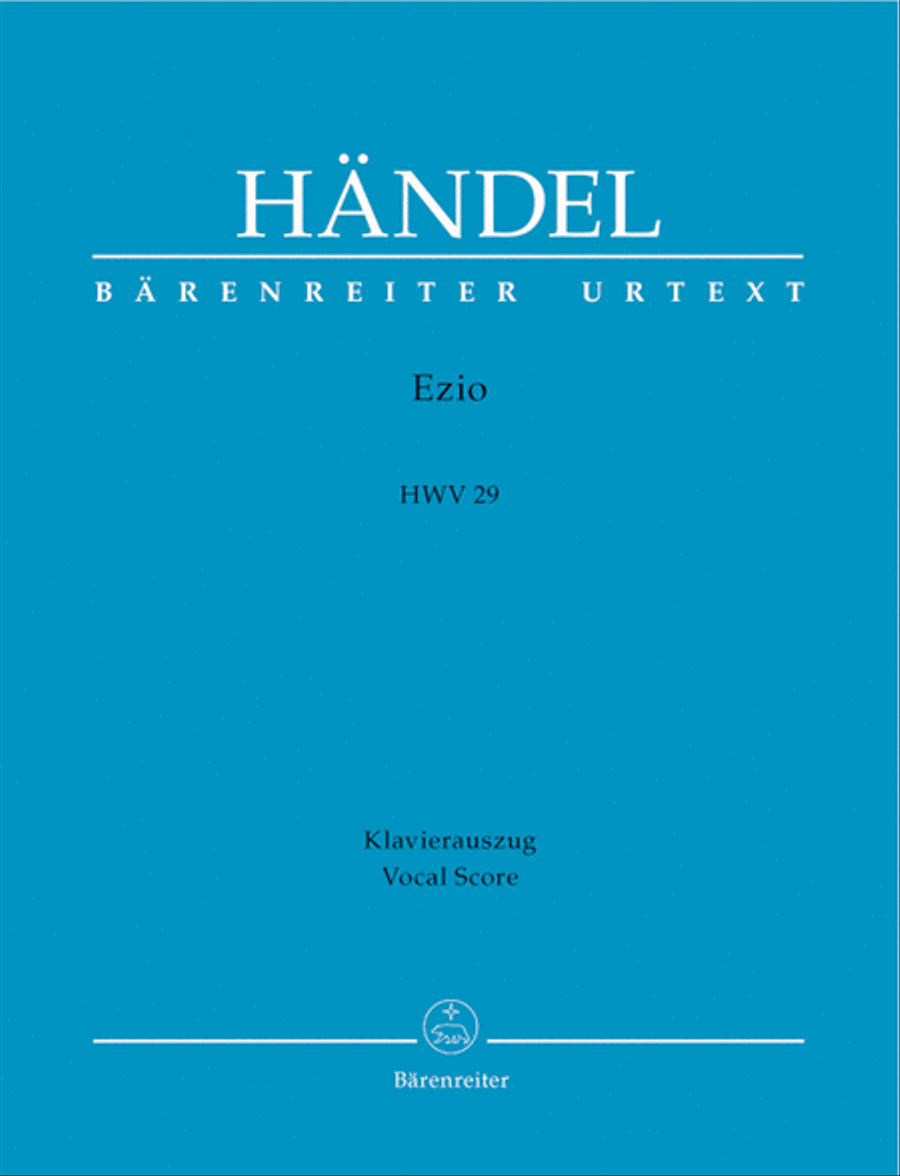 Ezio HWV 29 Tenor Voice scores gallery preview page 1