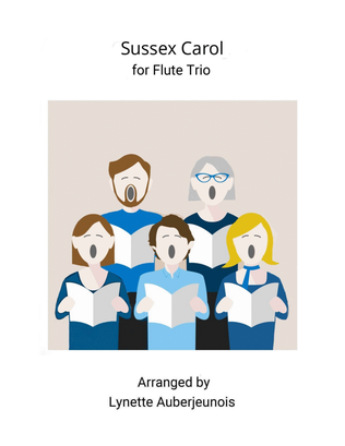 Book cover for Sussex Carol - Flute Trio