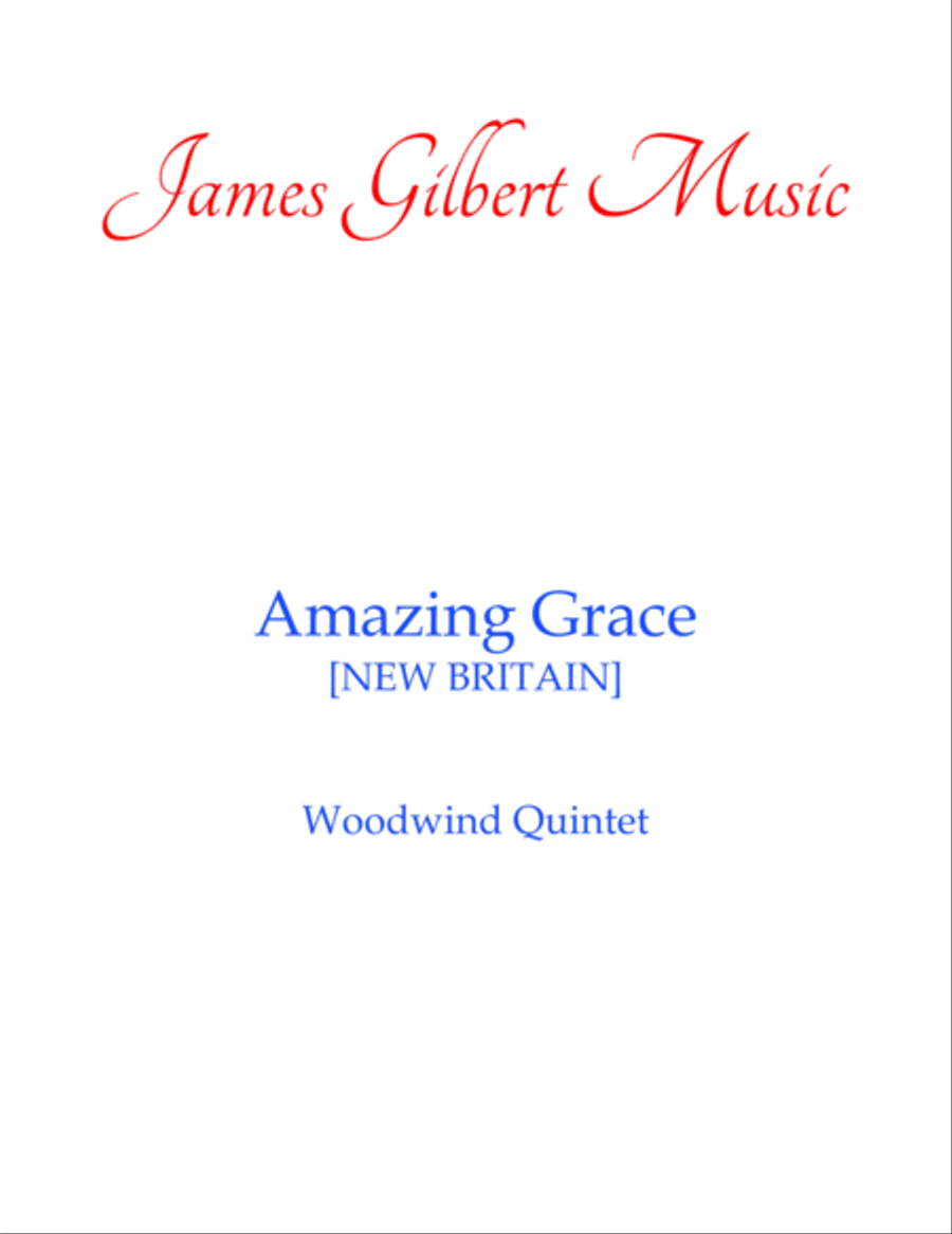 Amazing Grace Amazing Grace Woodwind Quintet scores gallery preview page 1