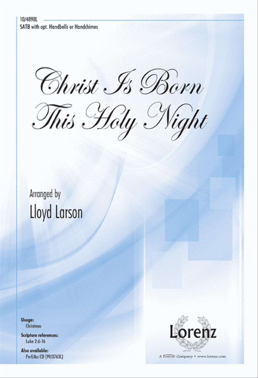 Christ Is Born This Holy Night 4-Part scores gallery preview page 1