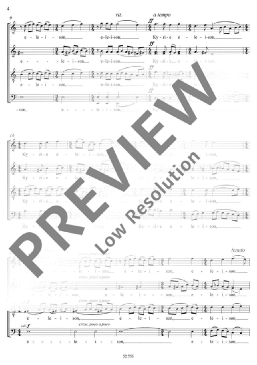 Missa 4-Part scores gallery preview page 5