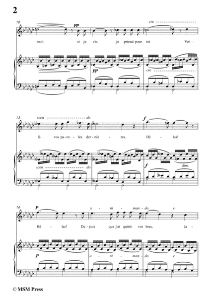 Bizet-Vous Ne Priez Pas in e flat minor，for voice and piano image number null