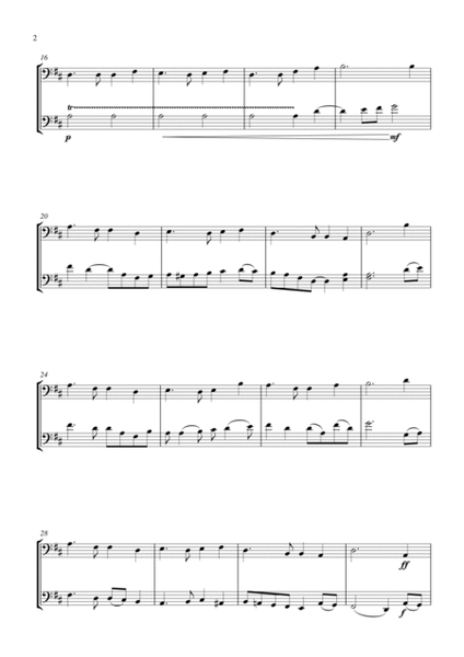 Auld Lang Syne (for cello duet, suitable for grades 2-6) image number null