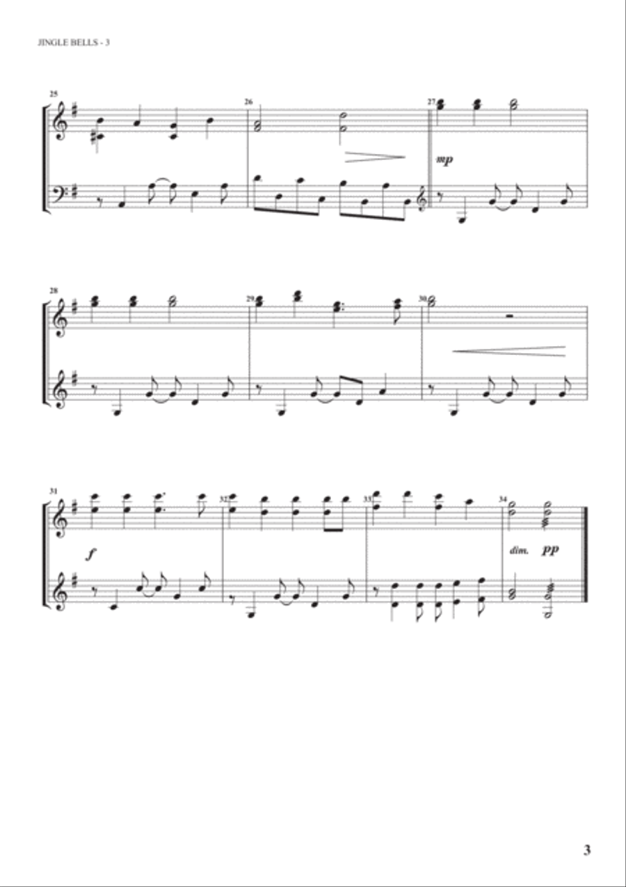 Merry Christmas, Marimba Volume I (9 marimba solos) Marimba scores gallery preview page 5