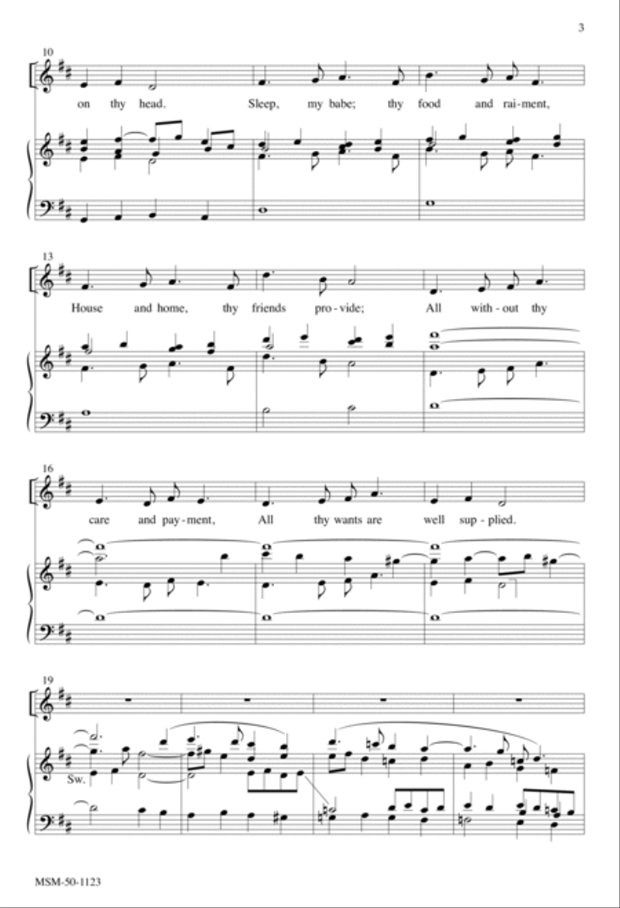 Cradle Song Cradle Song 4-Part scores gallery preview page 3