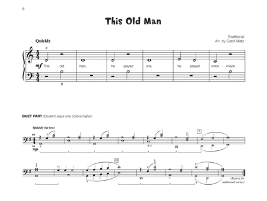 Famous & Fun Favorites, Book 1: 13 Appealing Piano Arrangements Piano Method scores gallery preview page 6