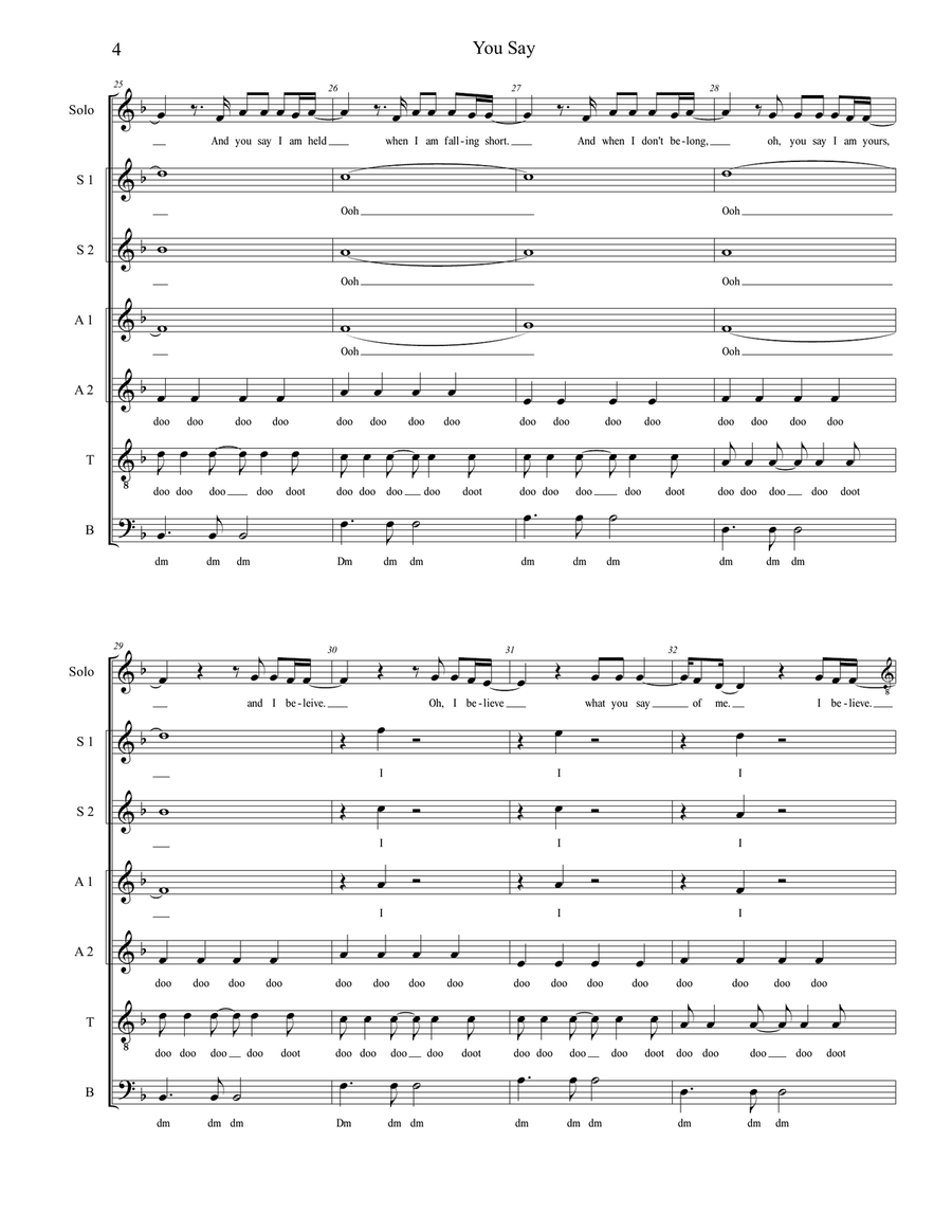 You Say Divisi scores gallery preview page 4