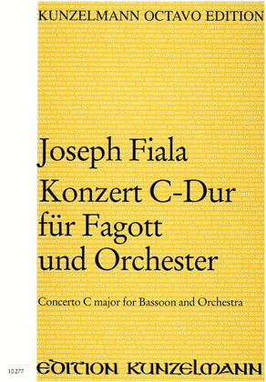 Book cover for Concerto for bassoon in C major