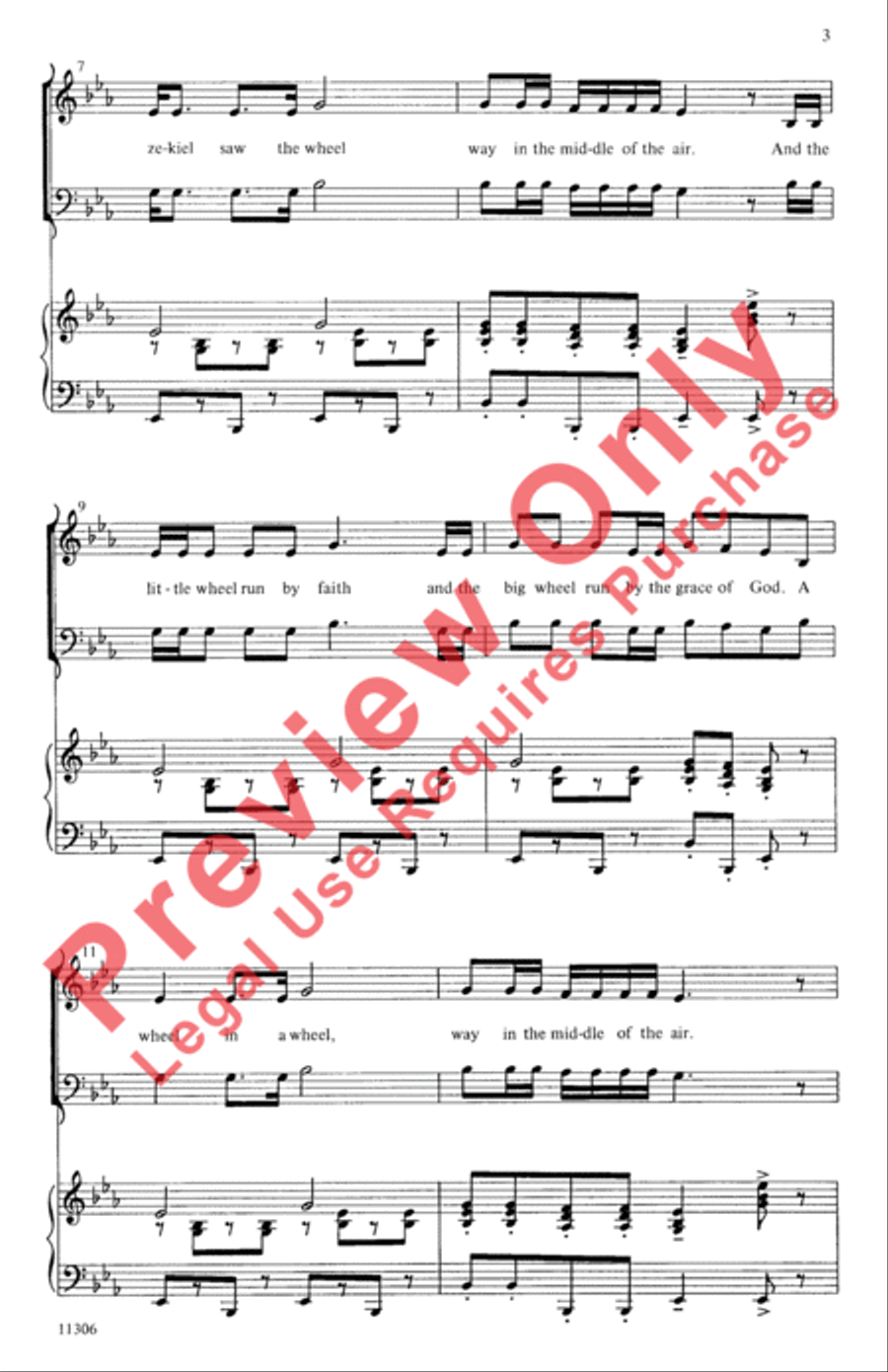 Ezekiel's Wheel 3-Part scores gallery preview page 3