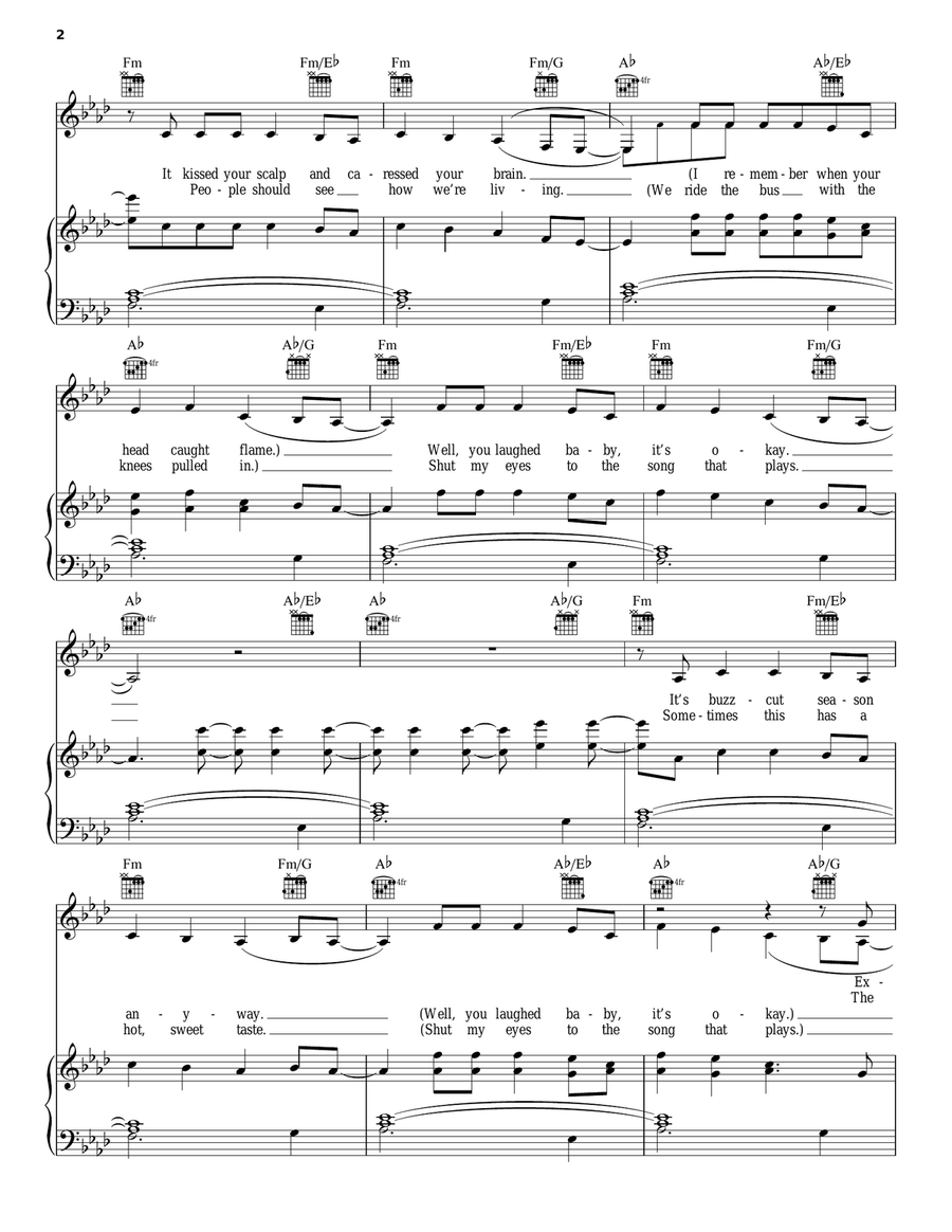 Buzzcut Season Acoustic Guitar scores gallery preview page 2