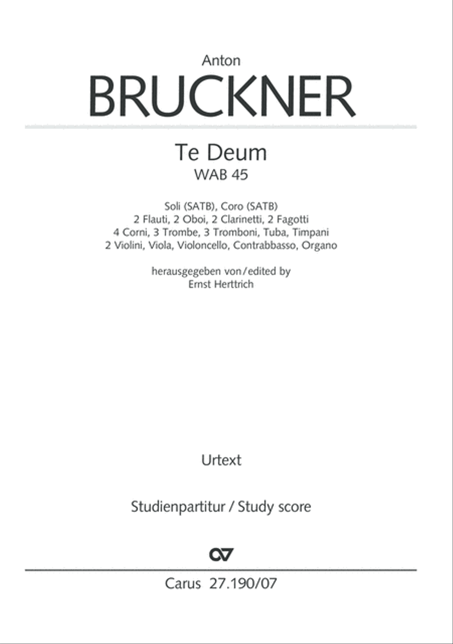 Te Deum Te Deum 4-Part scores gallery preview page 3