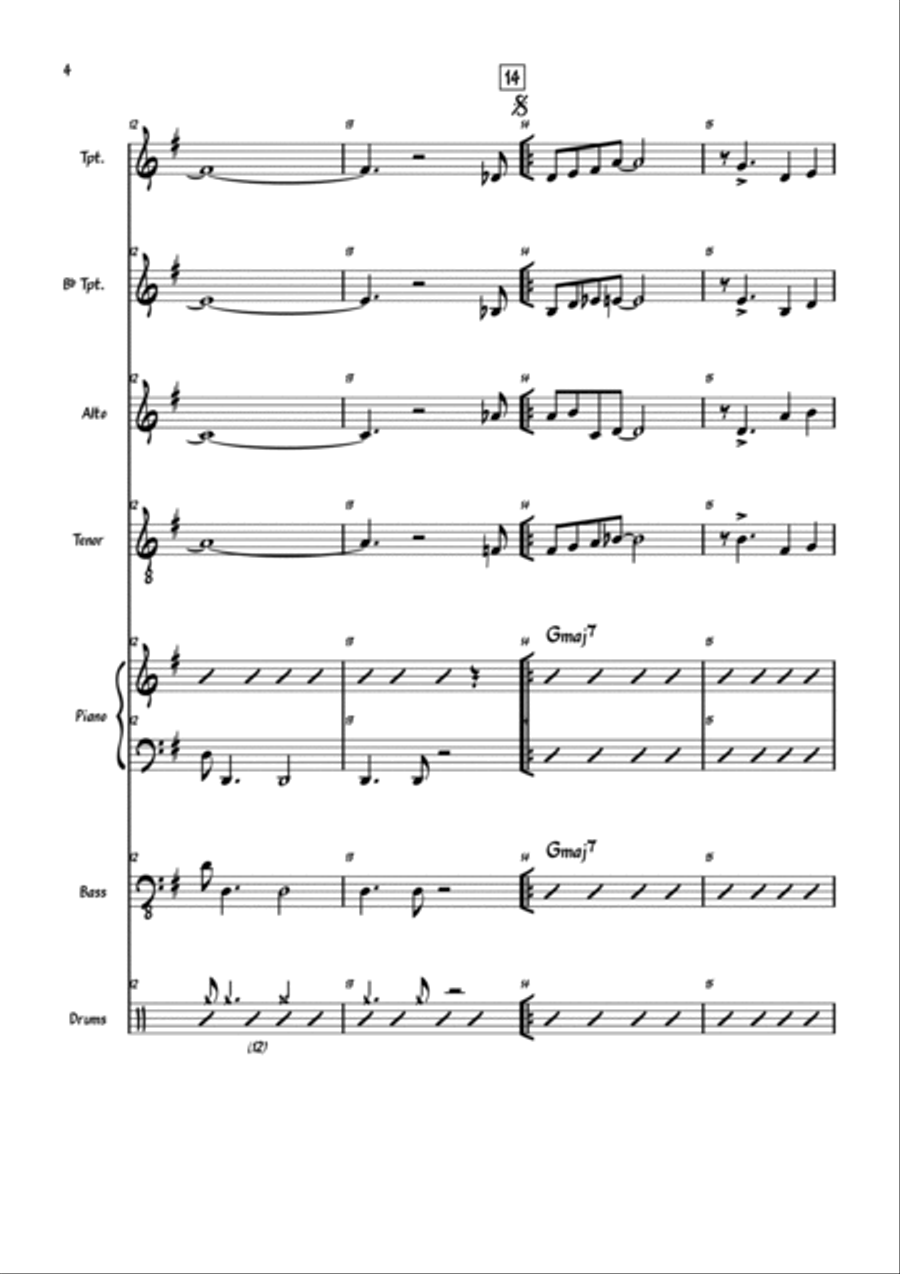 Out of Nowhere Small Ensemble scores gallery preview page 4