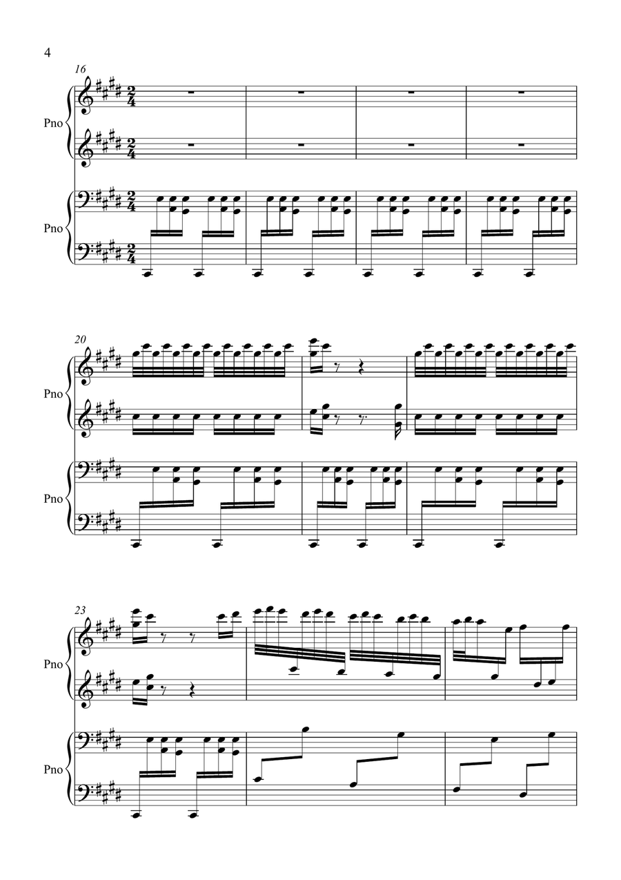 Rafael Hernandez Marin El Cumbanchero arranged from Liberace's own interpretation by Neil Crossland 1 Piano, 4-Hands scores gallery preview page 4