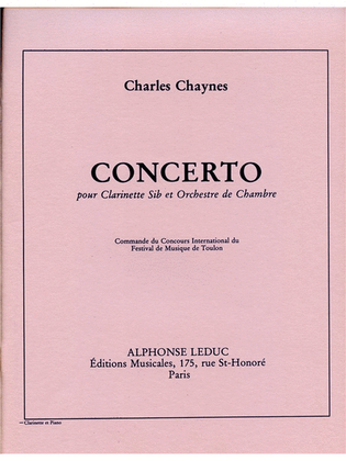 Concerto (clarinet & Piano)