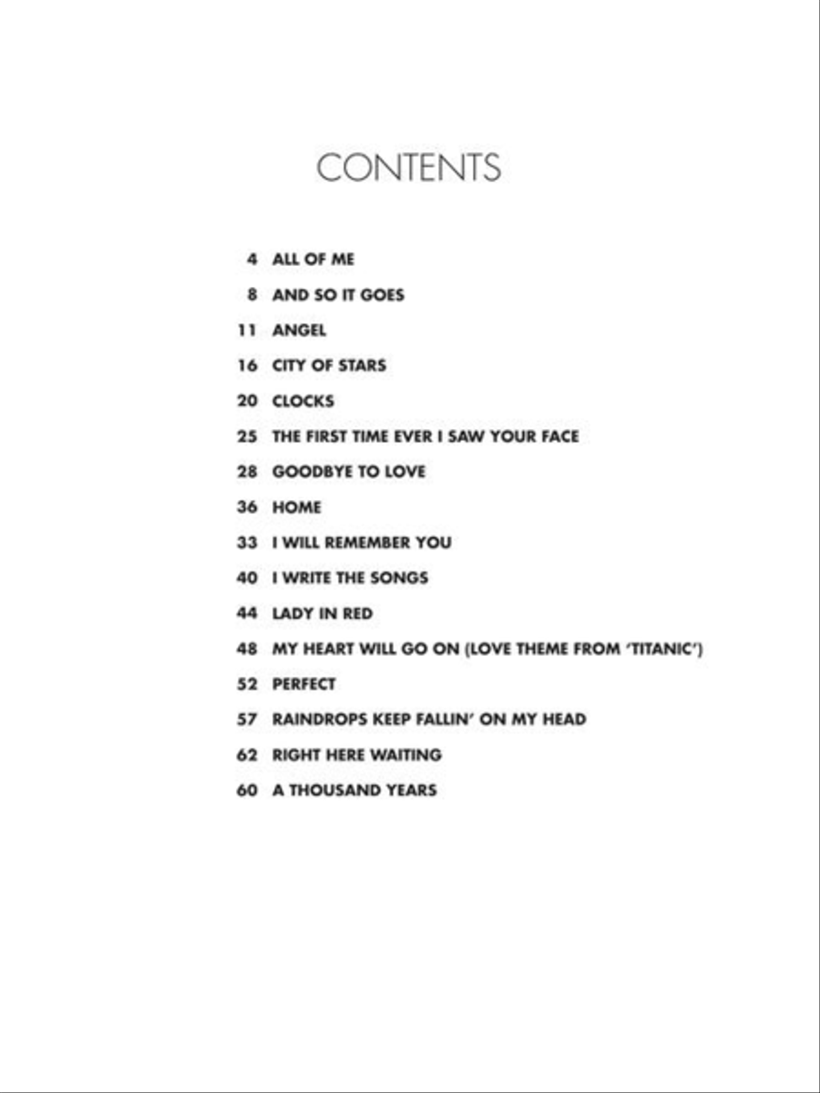 Pop Ballads – Second Edition Easy Piano scores gallery preview page 3