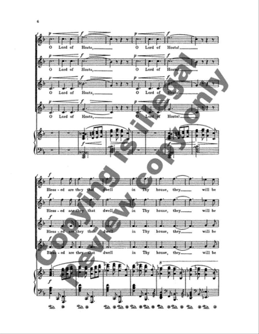 Blessed Are They that Dwell in Thy House, Op. 12 SSAA scores gallery preview page 11