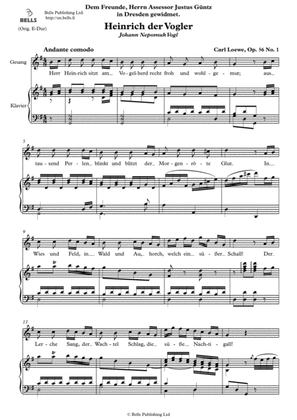 Heinrich der Vogler, Op. 56 No. 1 (G Major)