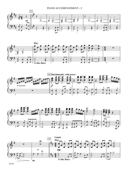 Quaker Song (How Can I Keep from Singing?): Piano Accompaniment