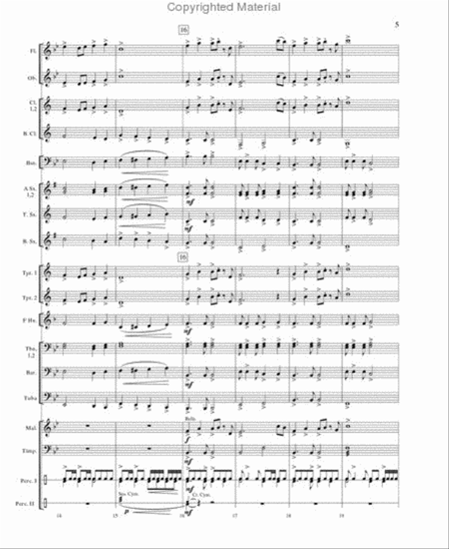 Flight From the Hills Concert Band scores gallery preview page 4