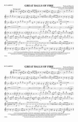 Book cover for Great Balls of Fire: 1st B-flat Clarinet