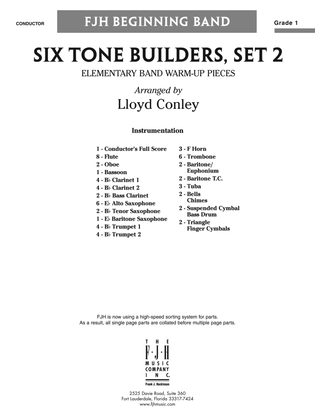 Six Tone Builders, Set 2: Score