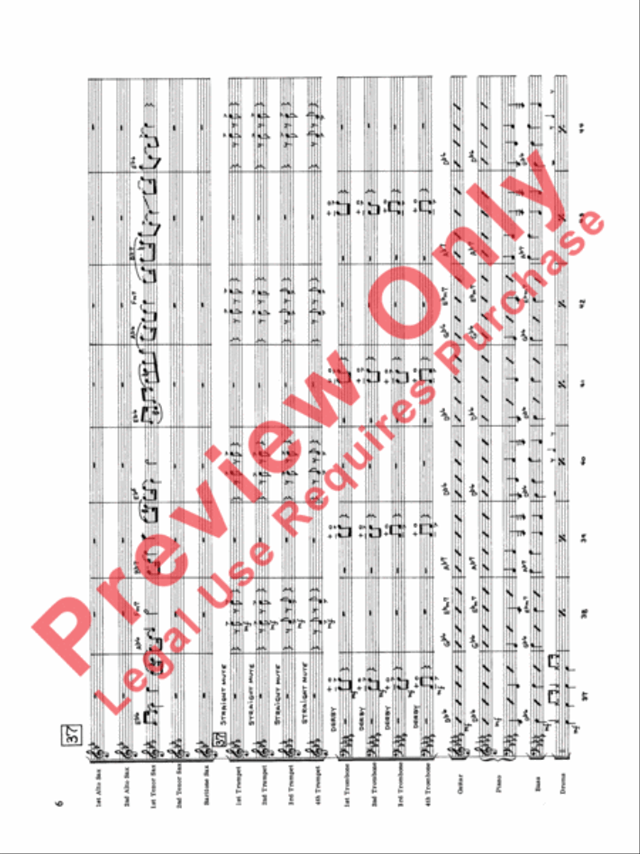 Original Big Band Sounds Big Band scores gallery preview page 7