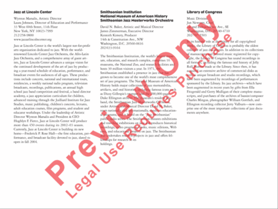 King Porter Stomp King Porter Stomp Jazz Ensemble scores gallery preview page 8