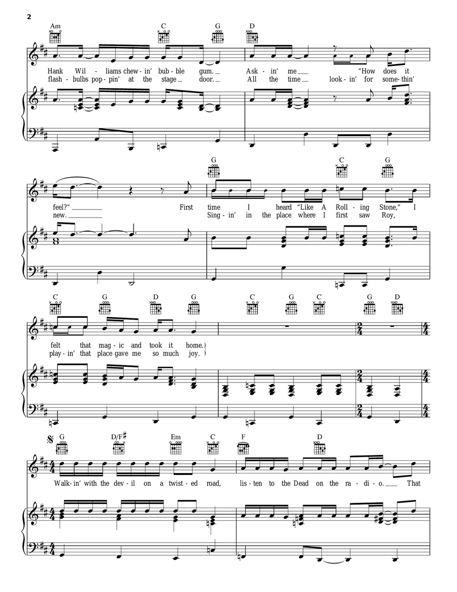Twisted Road Acoustic Guitar scores gallery preview page 2