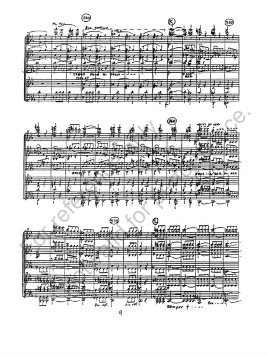 Symphony #5 In C Minor (1st Mvt.) Concert Band scores gallery preview page 10