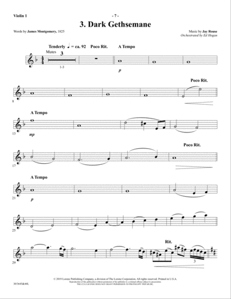 Calvary's Love - CD with Printable Parts Choir scores gallery preview page 19