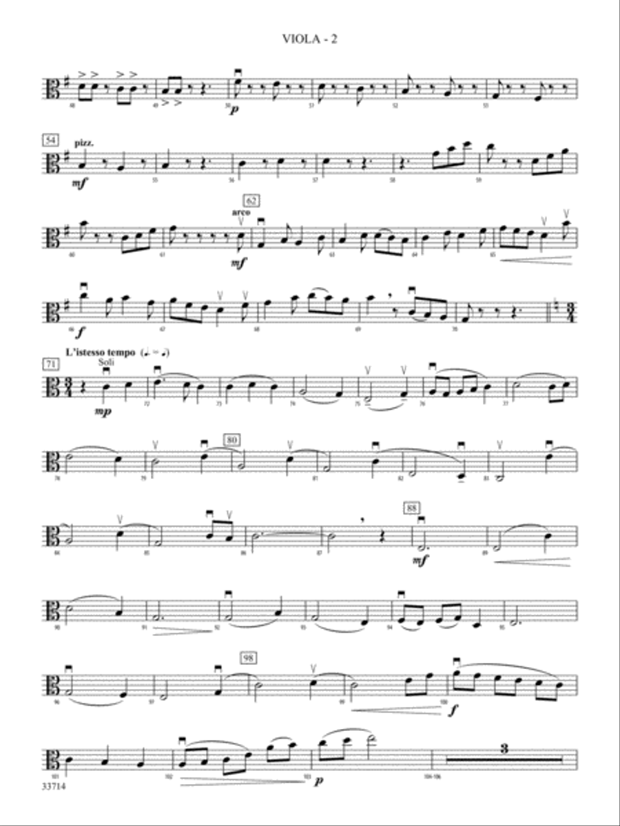 A Keltic Feast: Viola A Keltic Feast: Viola String Orchestra scores gallery preview page 2