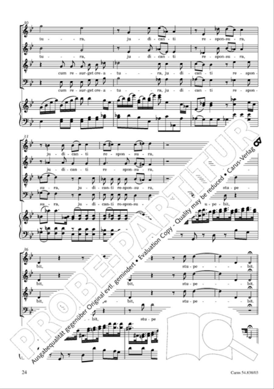 Requiem in B 4-Part scores gallery preview page 29