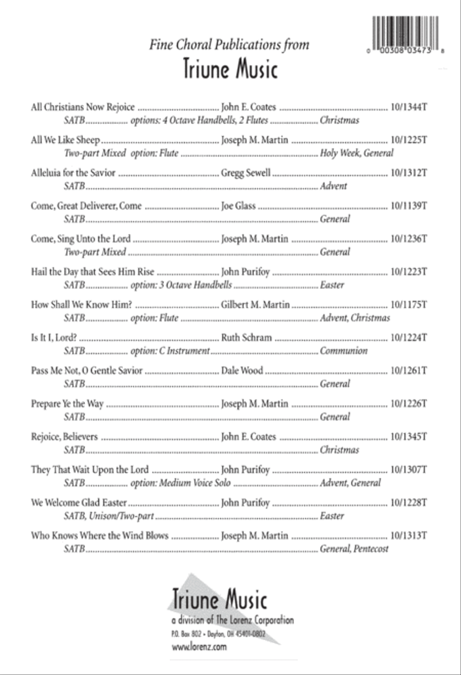 I Have Called You by Your Name 4-Part scores gallery preview page 8