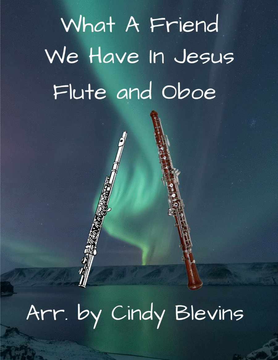 What A Friend We Have In Jesus, for Flute and Oboe Duet Woodwind Duet scores gallery preview page 1