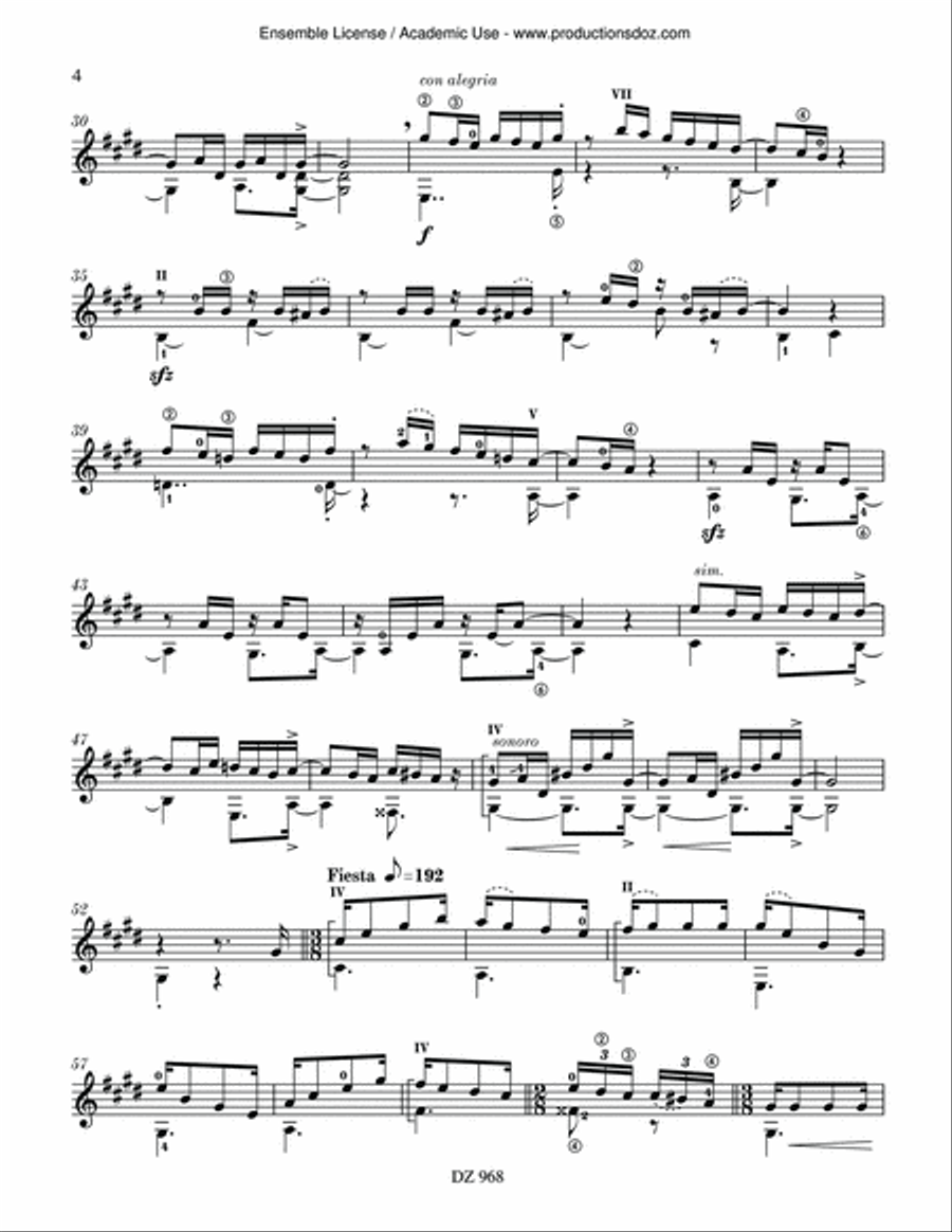 ¡Claro que si!, ¡Claro que no! Classical Guitar scores gallery preview page 4