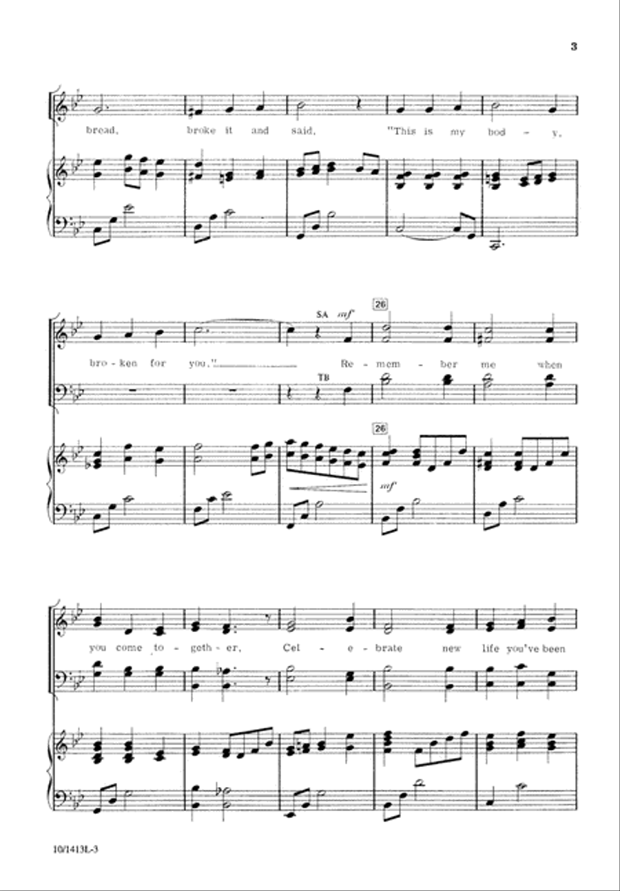 Remember Me Remember Me 4-Part scores gallery preview page 3