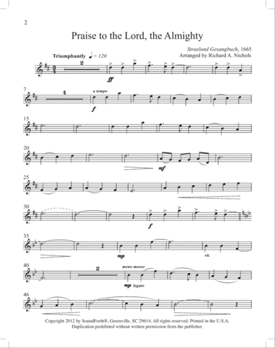 Instruments of Glory, Vol. 3 - Trumpet Book and CD Trumpet Solo scores gallery preview page 2