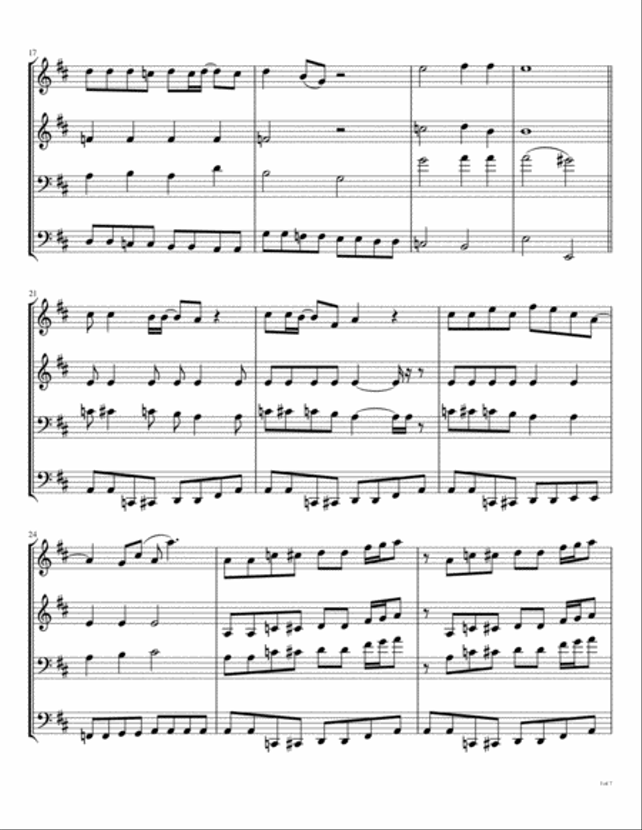 Lady Madonna Brass Ensemble scores gallery preview page 4