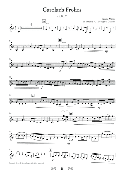 The Carolan Suite (five short string quartets) image number null