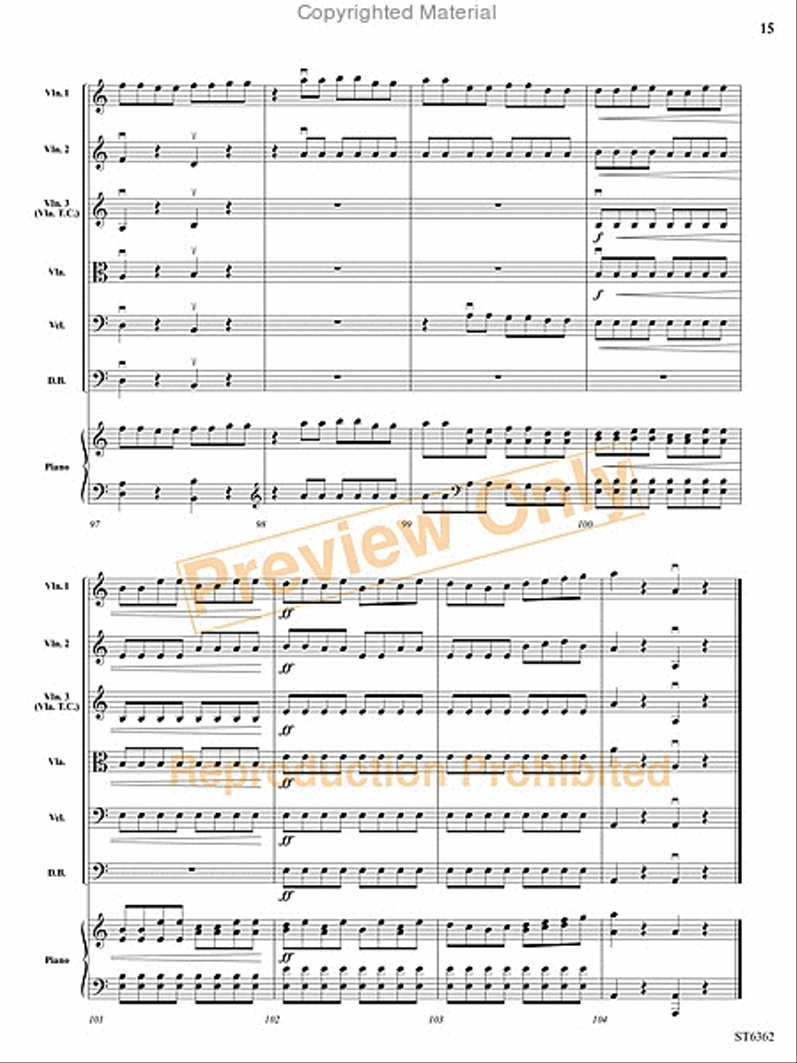 Electric Sinfonia String Orchestra scores gallery preview page 16