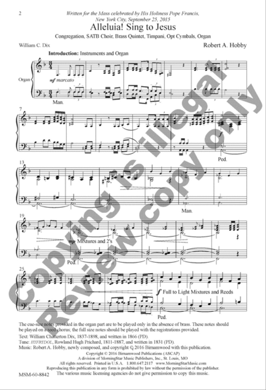 Alleluia! Sing to Jesus 4-Part scores gallery preview page 2